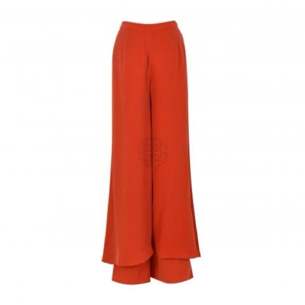 C/MEO COLLECTIVE Burnt Orange High Waisted Wide Leg Gypsy Pants XS